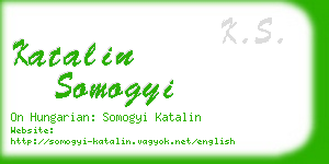 katalin somogyi business card